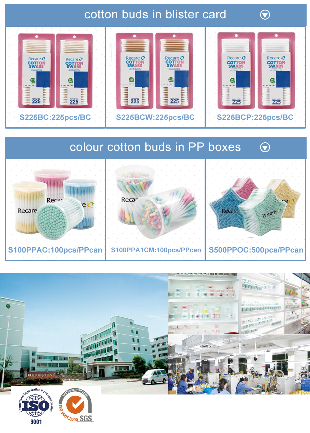 China Recare Manufactures eco friendly cotton buds, supports OEM customization, with the lowest price and the best quality, sells well in 160 countries.