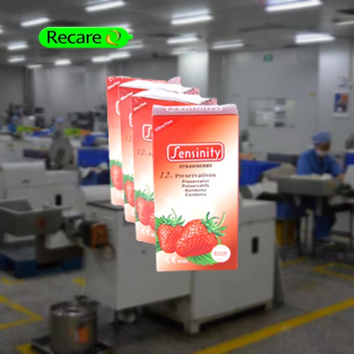 strawberry flavour condom