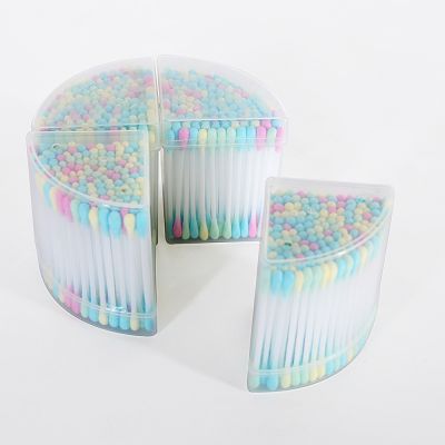 Mixed colour cotton swabs 
