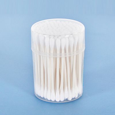 100% pure cotton paper stick cotton swabs