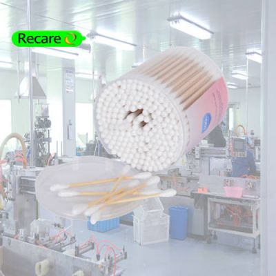 wood stick cotton swabs cosmetic tipped for face nose pure