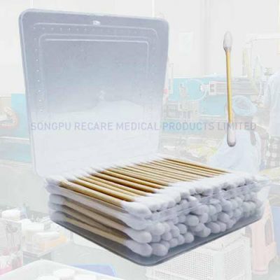 eco cotton swabs ear cleaning swab safety wooden organic