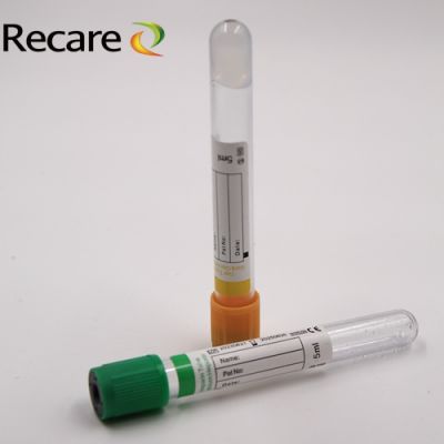 yellow top tube Disposable PET glass CE ISO Approval on sale